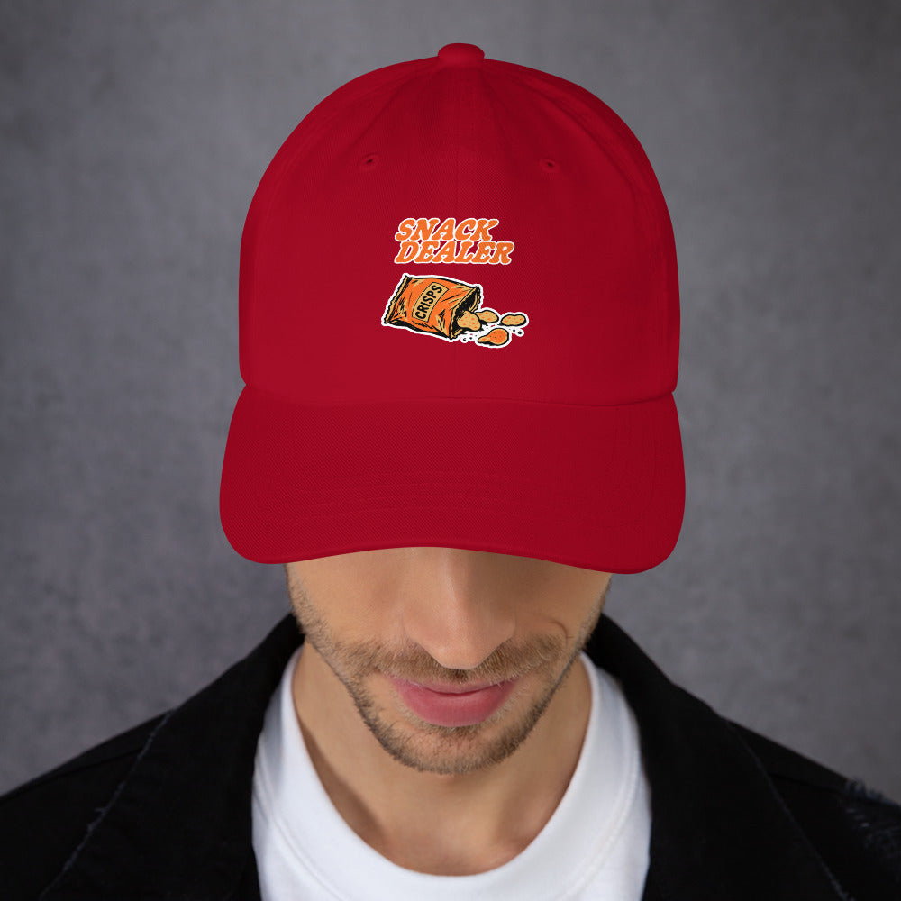 Best Snack Dealer Dad Hat with Classic Casual Style, a laid-back cap for everyday outfits, easy gifting, and effortless streetwear appeal.