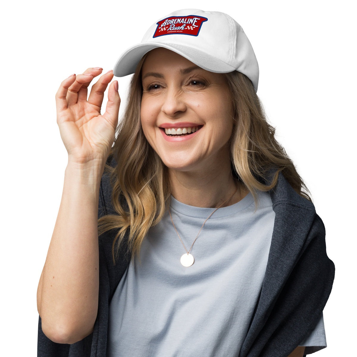 The Adrenaline Rush Classic Dad Hat is the perfect outdoor gear accessory. Crafted for comfort and style, it features breathable fabric and an adjustable strap for a secure fit. Whether hiking, fishing, or just enjoying a day in the sun, this hat offers UV protection and a classic look. Embrace your adventurous spirit while staying cool and protected with this essential headwear.