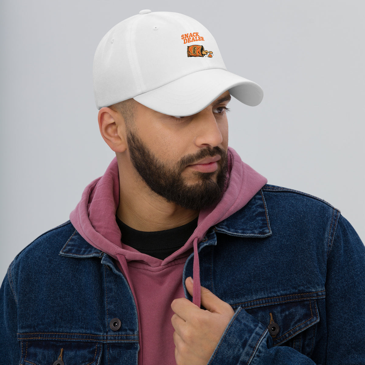 Shop the Snack Dealer Dad Hat with Classic Casual Style, a laid-back accessory designed for everyday comfort, easy outfits, and standout appeal.
