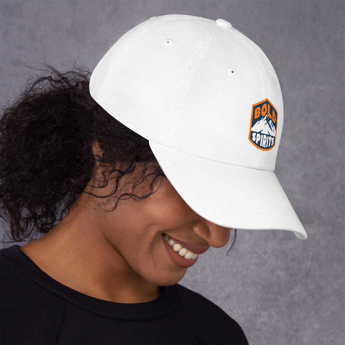 Add the Simple Outdoor Style Bold Spirits Hiking Dad Hat to your gear for comfortable, confident style from trail to town.