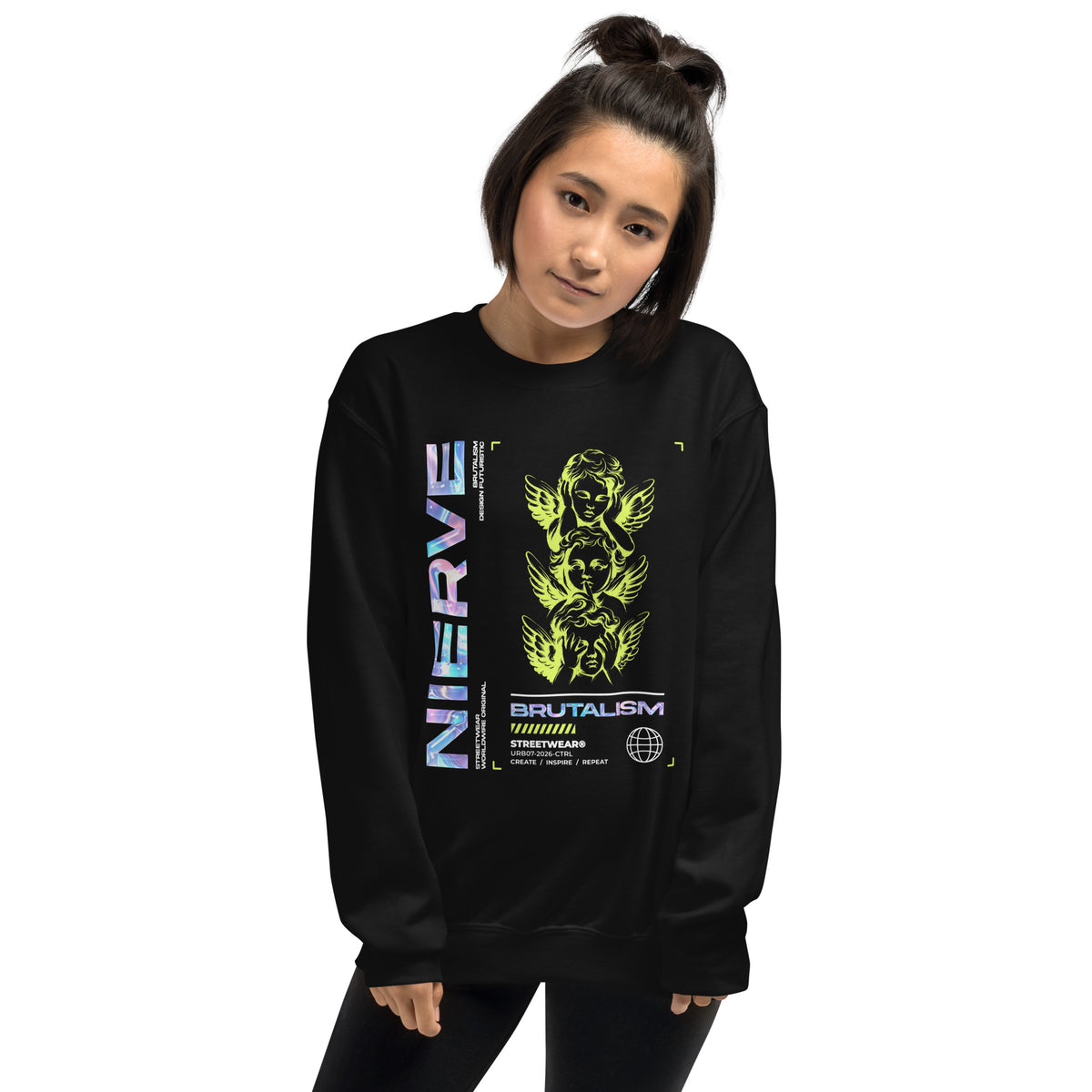 Make a statement in the Bold Brutalism Y2K Streetwear Crewneck Sweatshirt—an expressive, comfortable essential for bold daily looks.