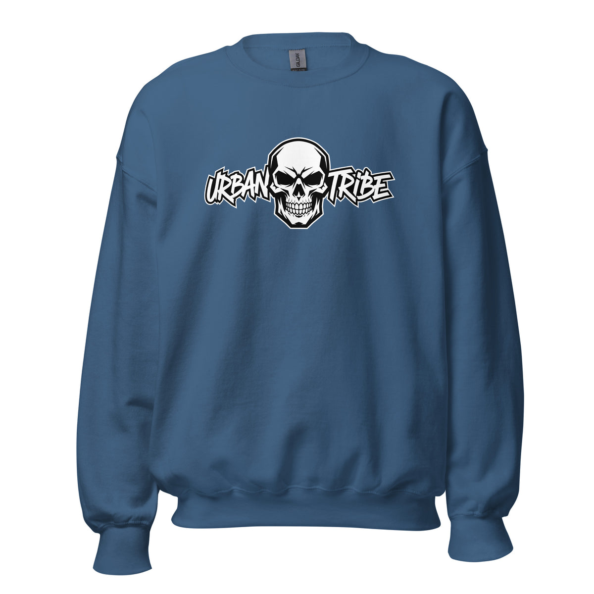 Buy the Urban Tribe Skull Typography Lettering Sweatshirt for a bold graphic look that brings attitude to your everyday wardrobe.