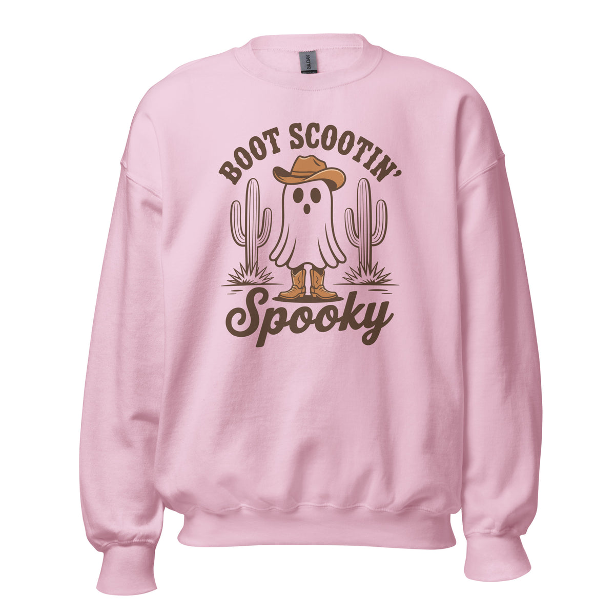 Get into the Halloween spirit with the Boot Scootin’ Spooky Western Halloween Sweatshirt—cozy, festive style for fall nights and parties.