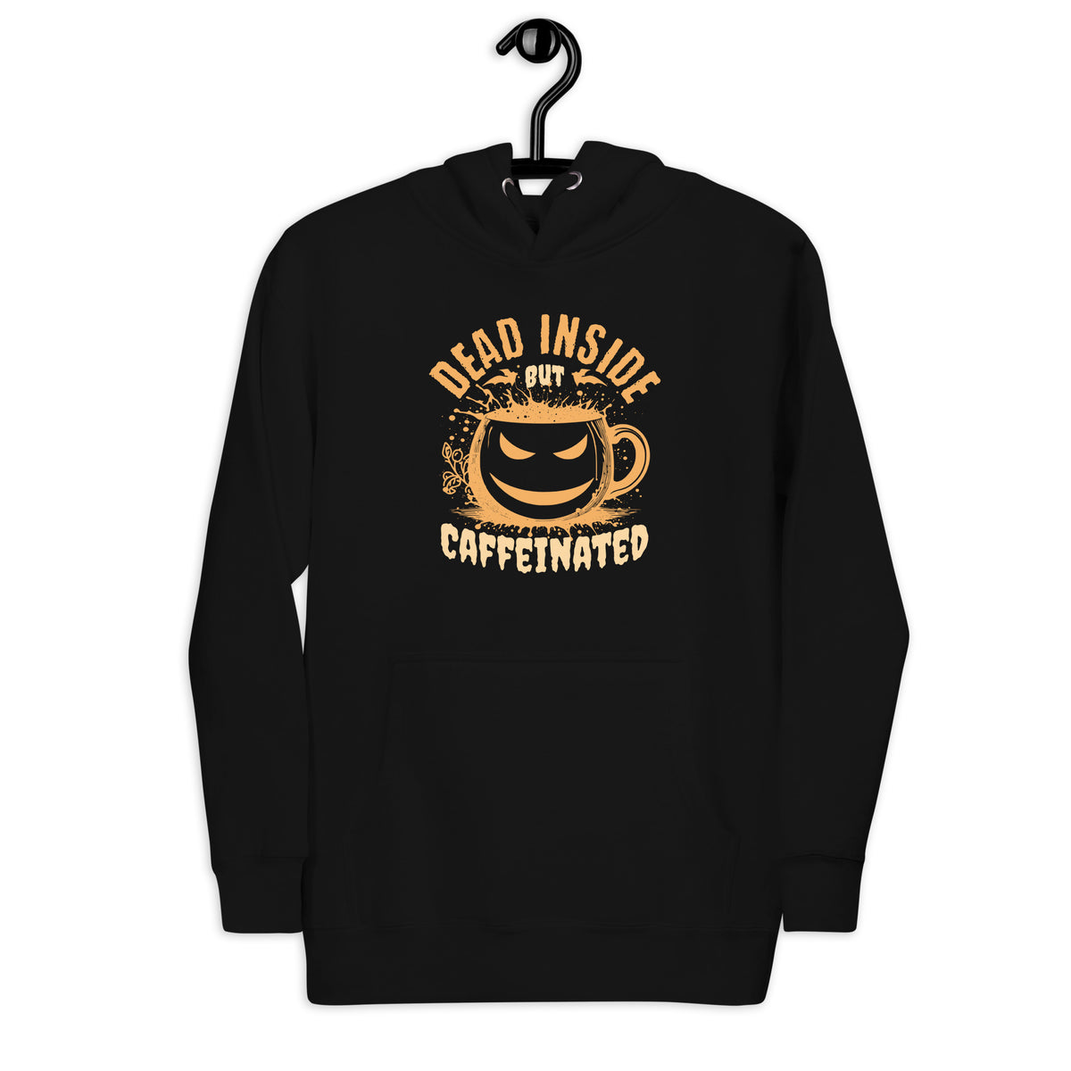 Shop Best Funny Dead Inside But Caffeinated Coffee Humor Hoodie Casual Wear, a cozy, witty layer for caffeine lovers with a tired sense of humor.