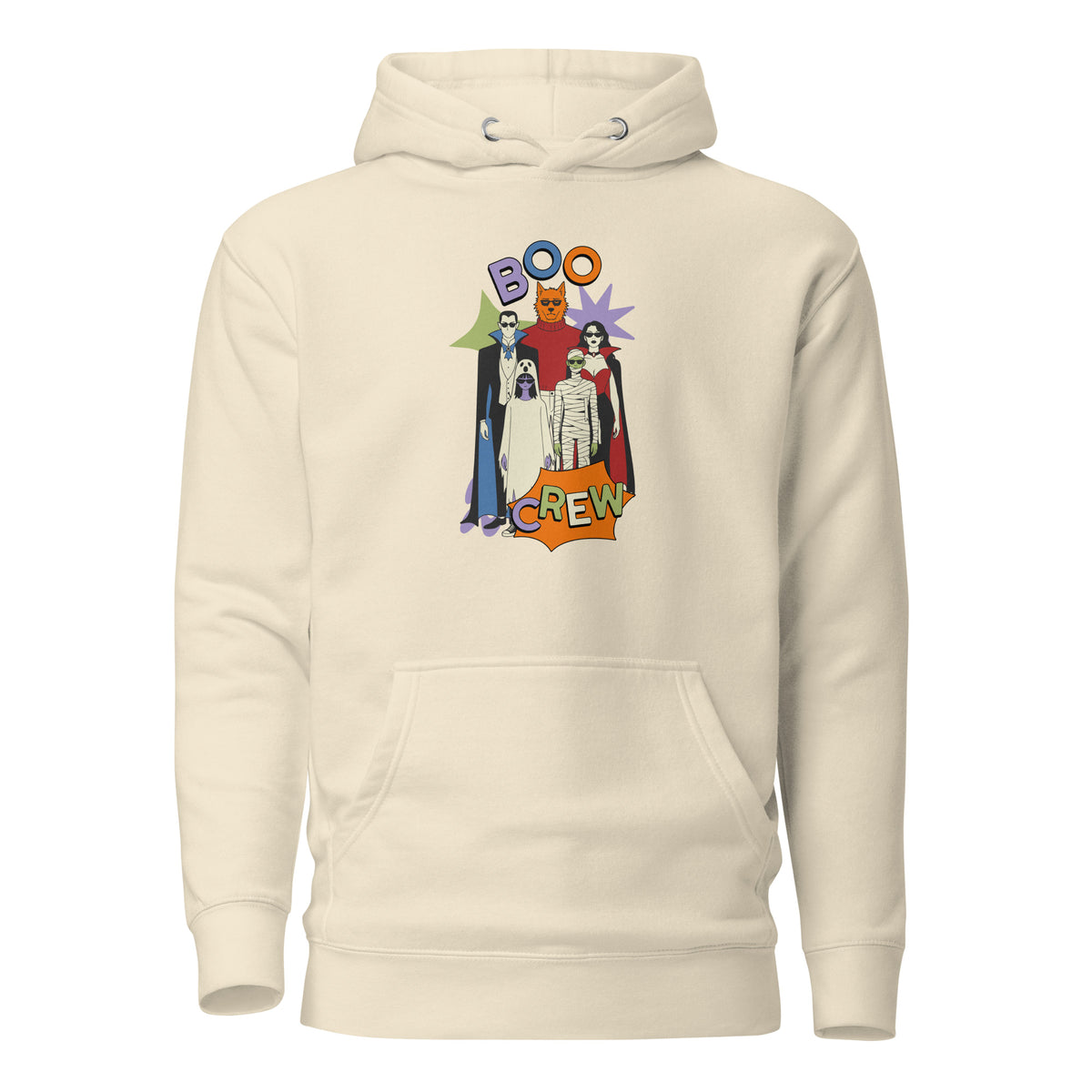 Elevate fall style with the Gothic Boo Crew Halloween Graphic Hoodie for Casual Outfits, a cozy pick for eerie everyday fashion.