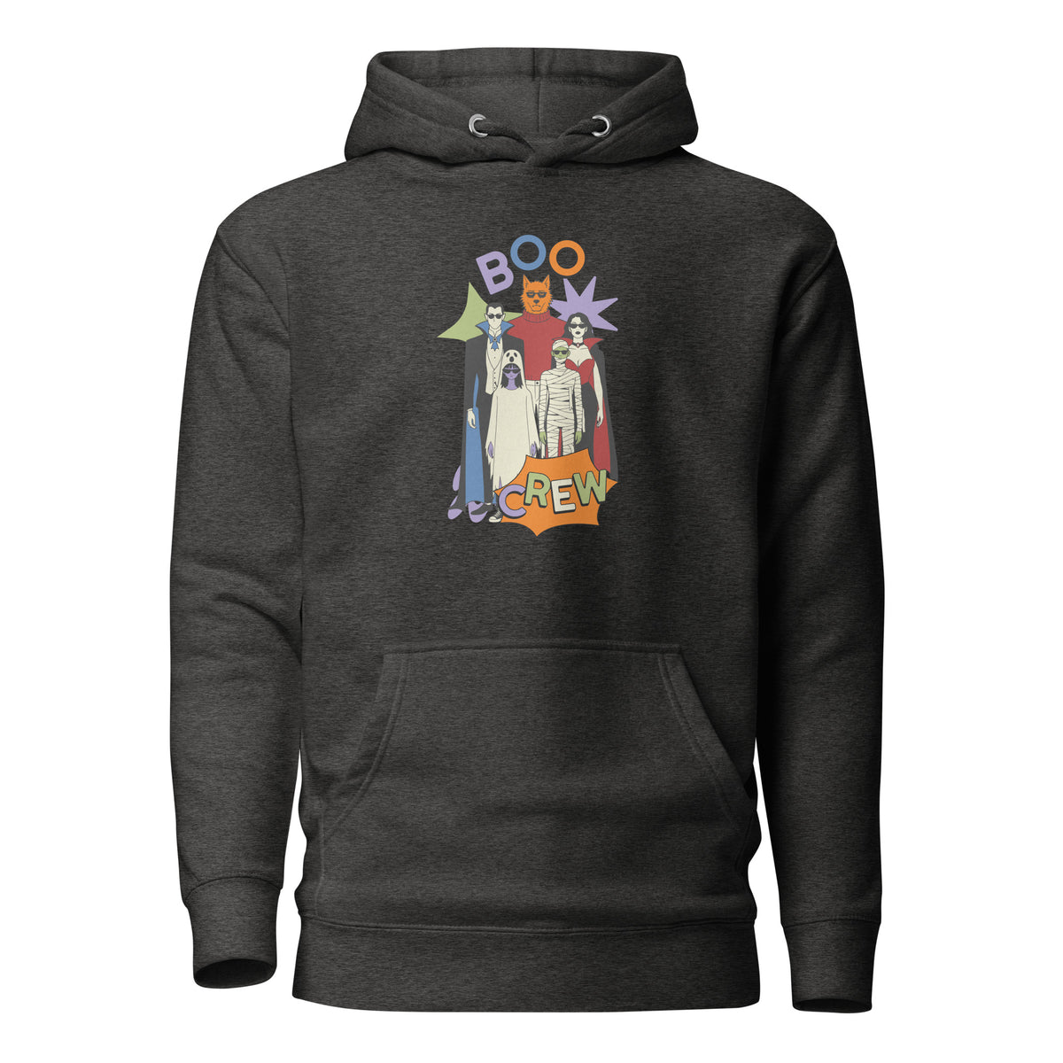 Shop the Gothic Boo Crew Halloween Graphic Hoodie for Festive Outfits, featuring spooky style, cozy comfort, and standout seasonal flair for every October party