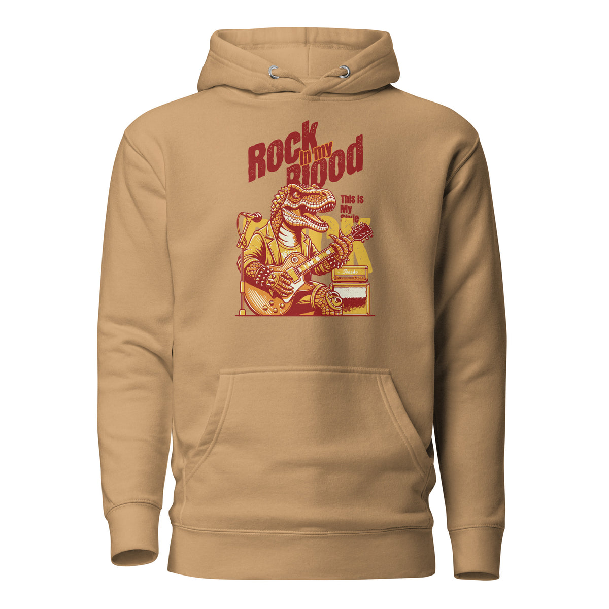 Buy Rock in my Blood Rocker T-Rex Unisex Hoodie Sale styles for bold comfort. Shop this graphic hoodie and save on standout streetwear today.