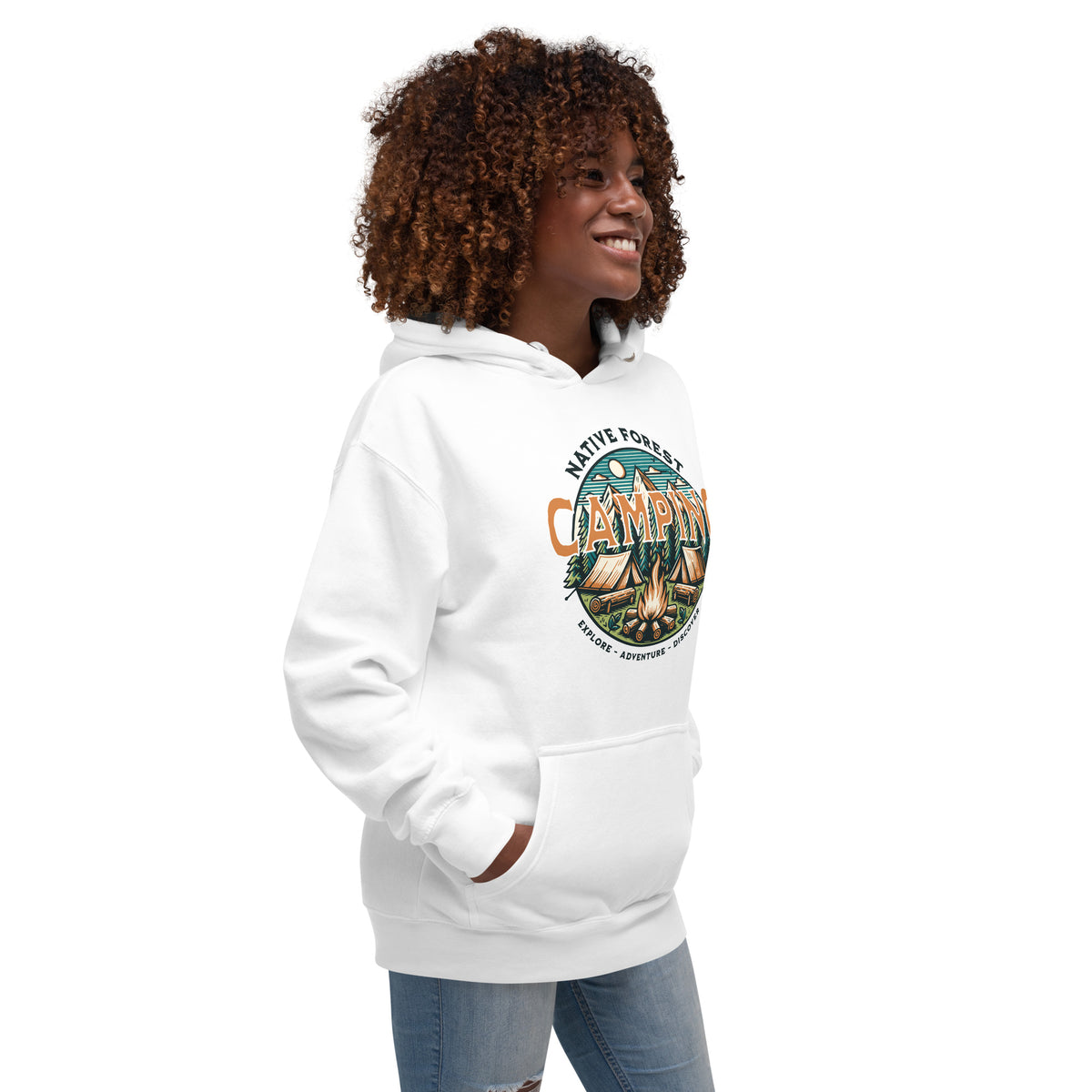 Explore the Mountain Camping Adventure Graphic Hoodie for a warm, casual layer that brings rugged trail-inspired style to every outing.