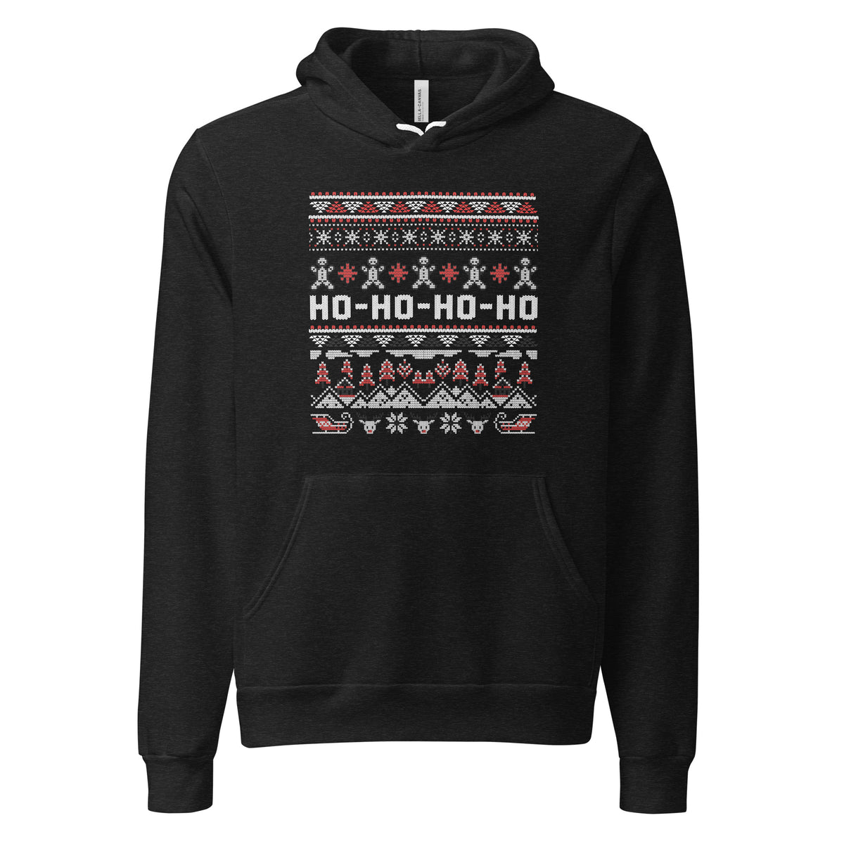 Buy Ho Ho Ho Christmas Ugly Sweater Pattern Hoodie for Sale—find a fun, cozy layer for festive parties, holiday gifting, and standout winter style.