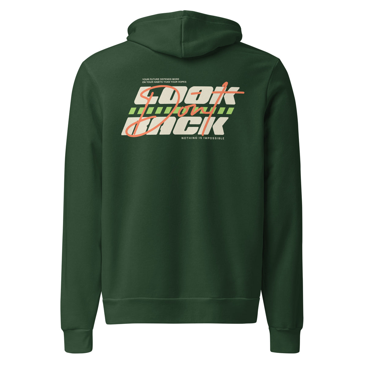 Make your style stand out in the Don't Look Back Bold Typography Pullover Hoodie Casual Wear, designed for relaxed daily comfort.