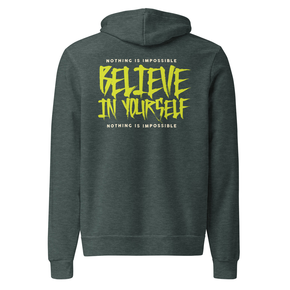 Shop Best Believe in Yourself Motivational Pullover Hoodie for comfortable warmth and an uplifting reminder to chase your goals.