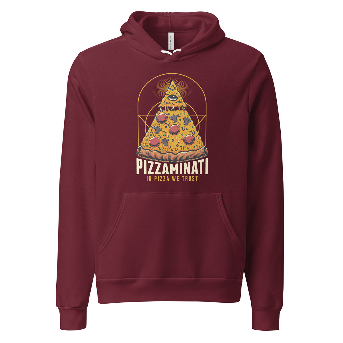 Shop the Buy Pizza Illuminati: In Pizza We Trust Graphic Hoodie Sale for a comfortable, standout look and limited-time value. Get yours now.