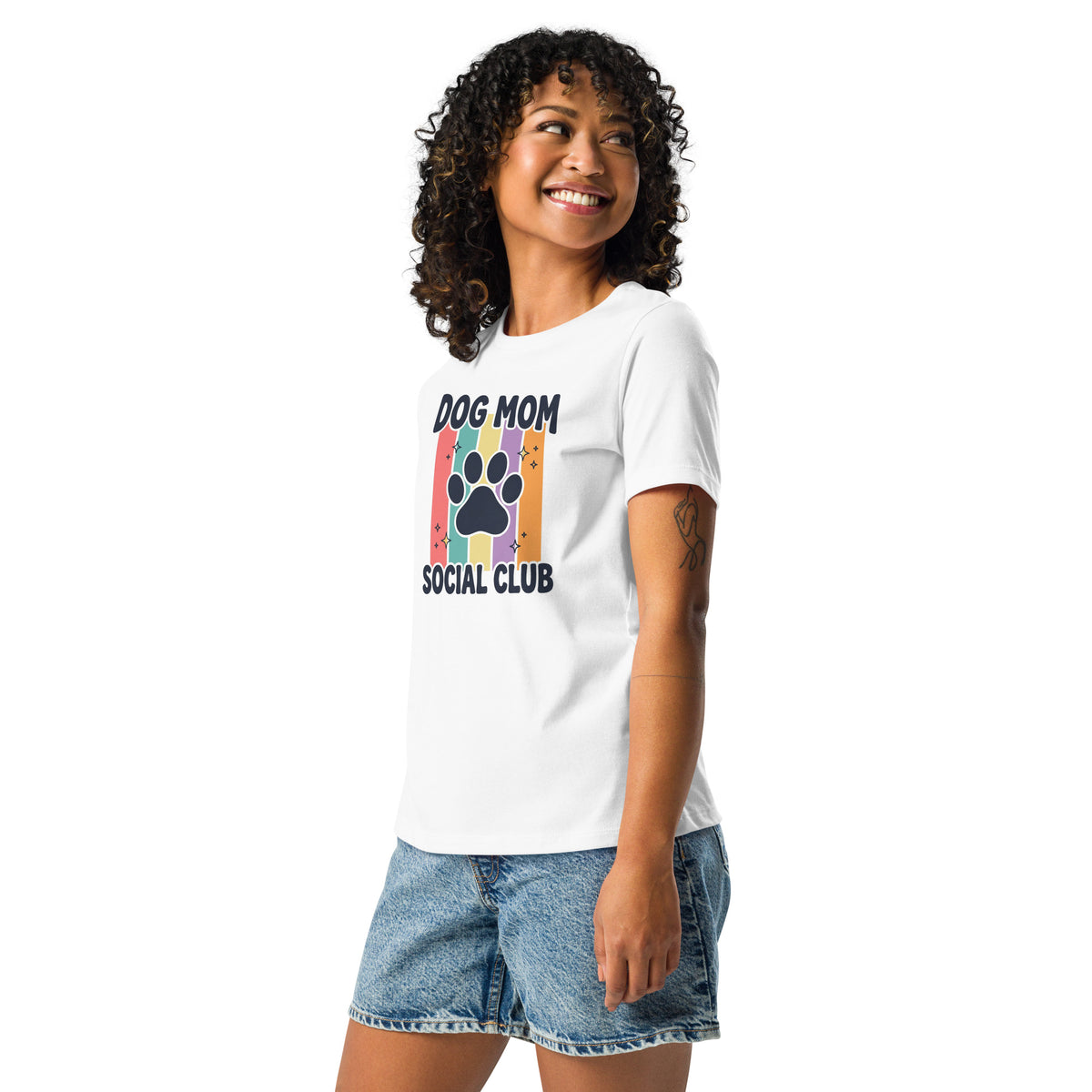 Celebrate your pup-loving style with the Dog Mom Social Club Women's Boxy Tee, a relaxed-fit staple made for everyday adventures.