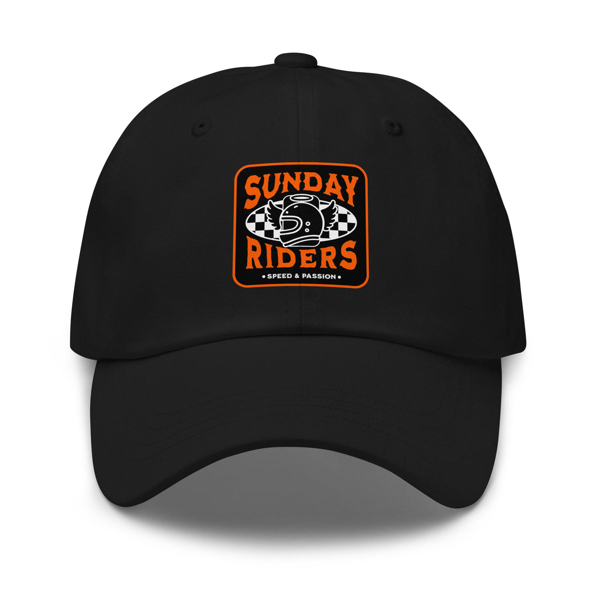 Modern Sunday Riders Classic Dad Hat with Adjustable Fit, designed for a relaxed look, comfortable wear, and versatile styling.