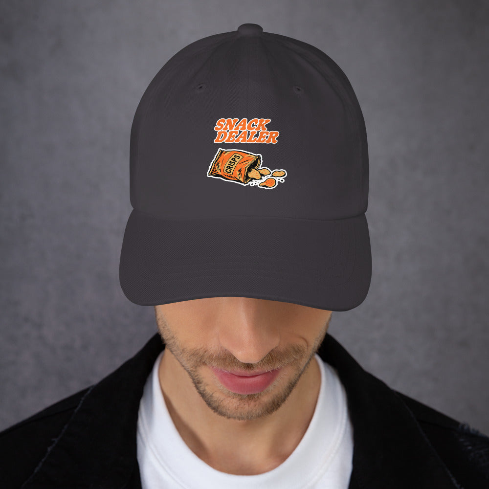 Upgrade your rotation with the Snack Dealer Dad Hat with Classic Casual Style—an effortlessly cool fit for casual days and weekends.