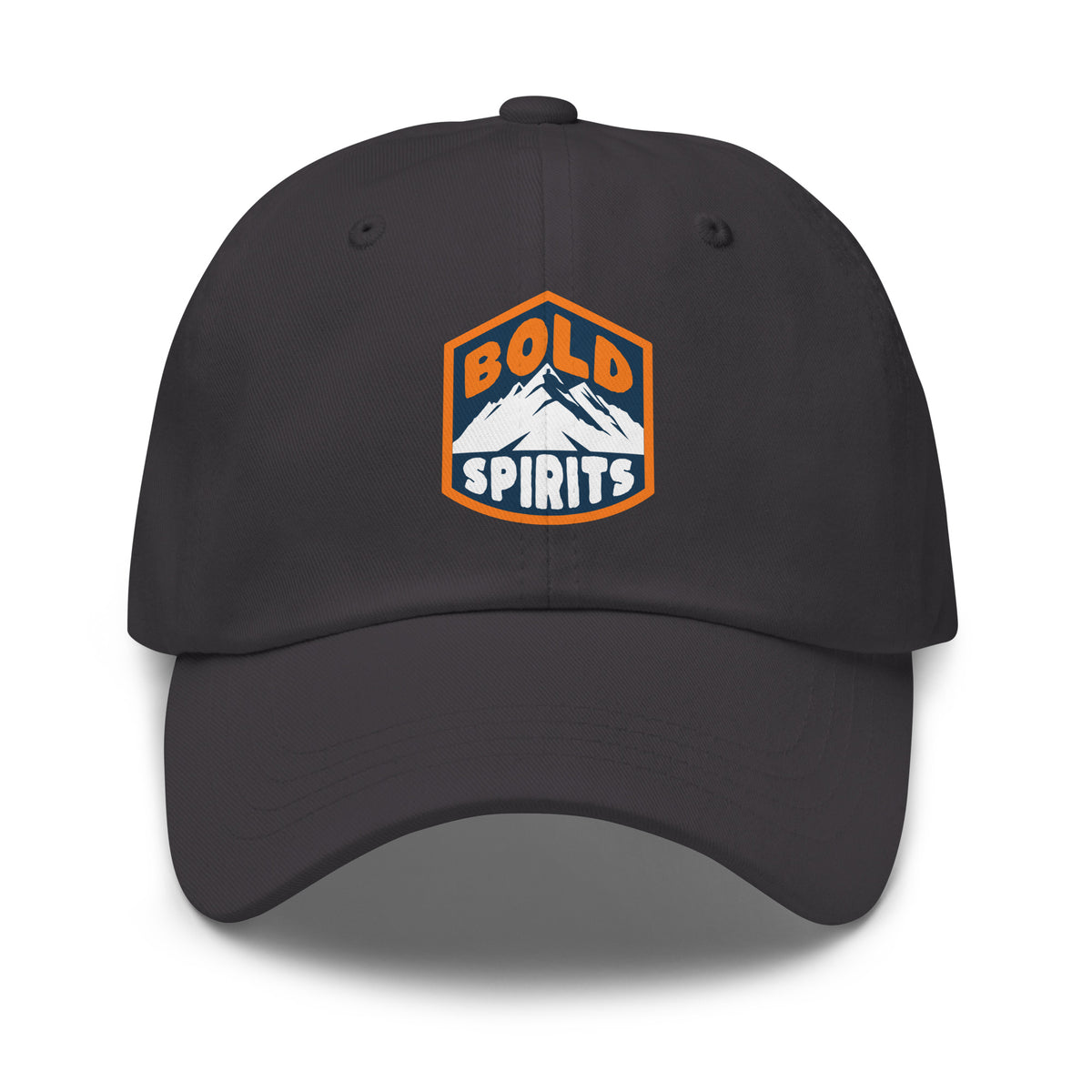Trendy Bold Spirits Hiking Graphic on a Timeless Dad Hat for classic comfort, an outdoorsy statement, and easy everyday wear.