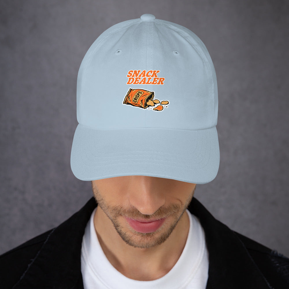Modern Snack Dealer Dad Hat with Classic Casual Style for an easygoing everyday look. Comfortable, versatile, and made to stand out.
