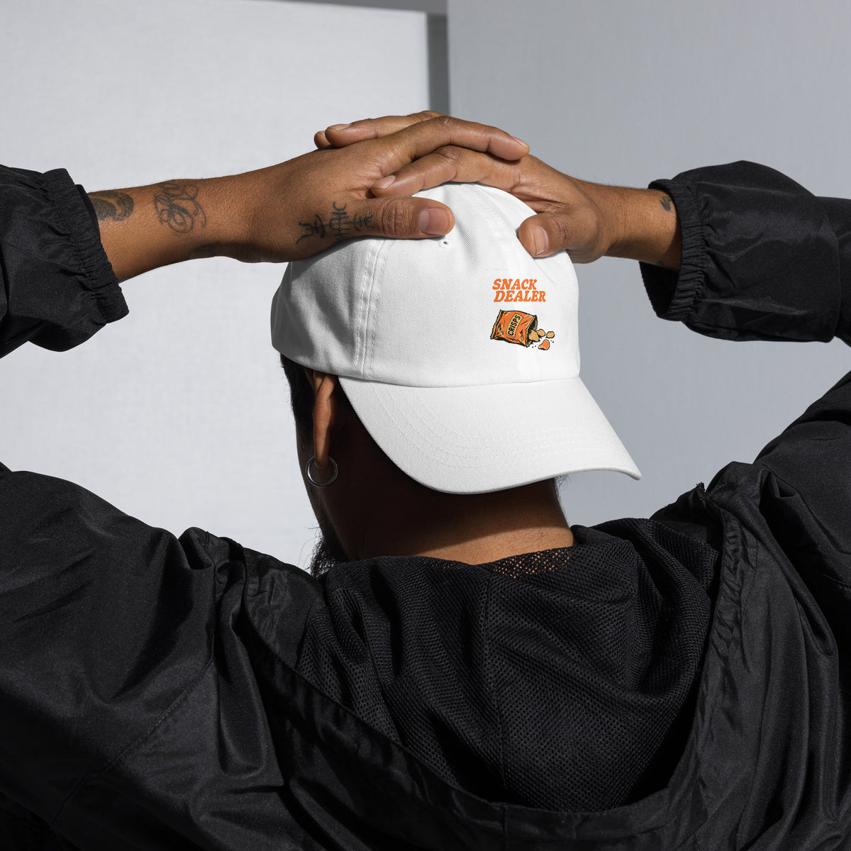 Order the Snack Dealer Dad Hat with Classic Casual Style—a comfortable, laid-back staple made to top off your daily looks.