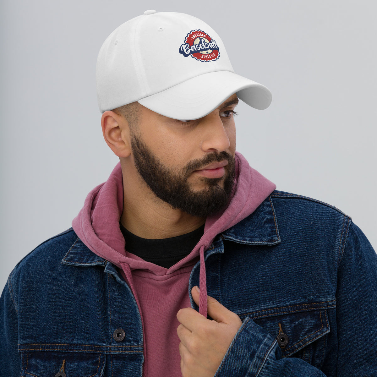 Stylish American Athletes Baseball Club Classic Dad Hat, a timeless cap for easy everyday style. Make it your go-to accessory today.
