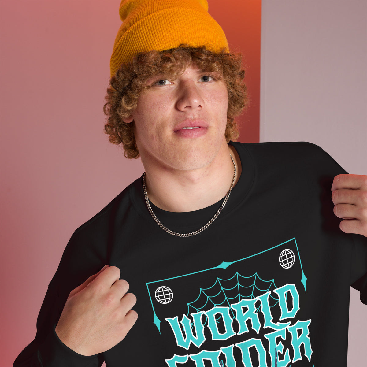 Shop the Bold World Spider Y2K Streetwear Crewneck Sweatshirt Design for a graphic, retro-inspired layer made to elevate everyday fits.