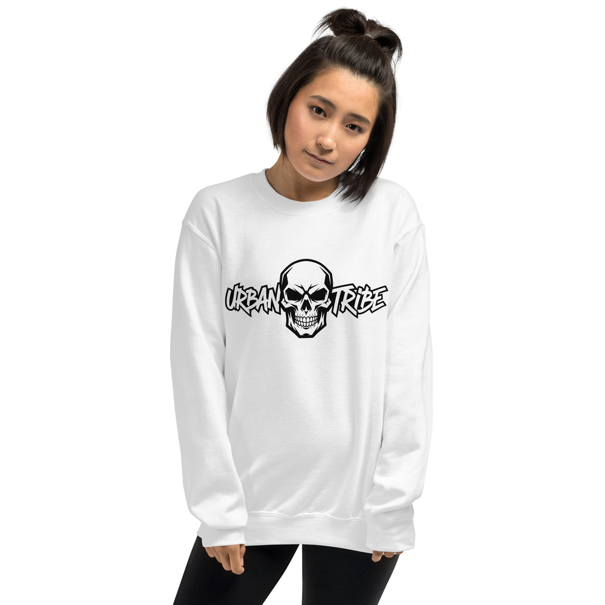 Elevate your style with the Urban Tribe Skull Typography Lettering Sweatshirt. This unique piece features bold skull graphics intricately woven into eye-catching typography. Crafted for comfort and style, it’s perfect for casual outings or cozy nights in. Stand out from the crowd and express your individuality with this statement sweatshirt, blending urban flair with a touch of edgy design.
