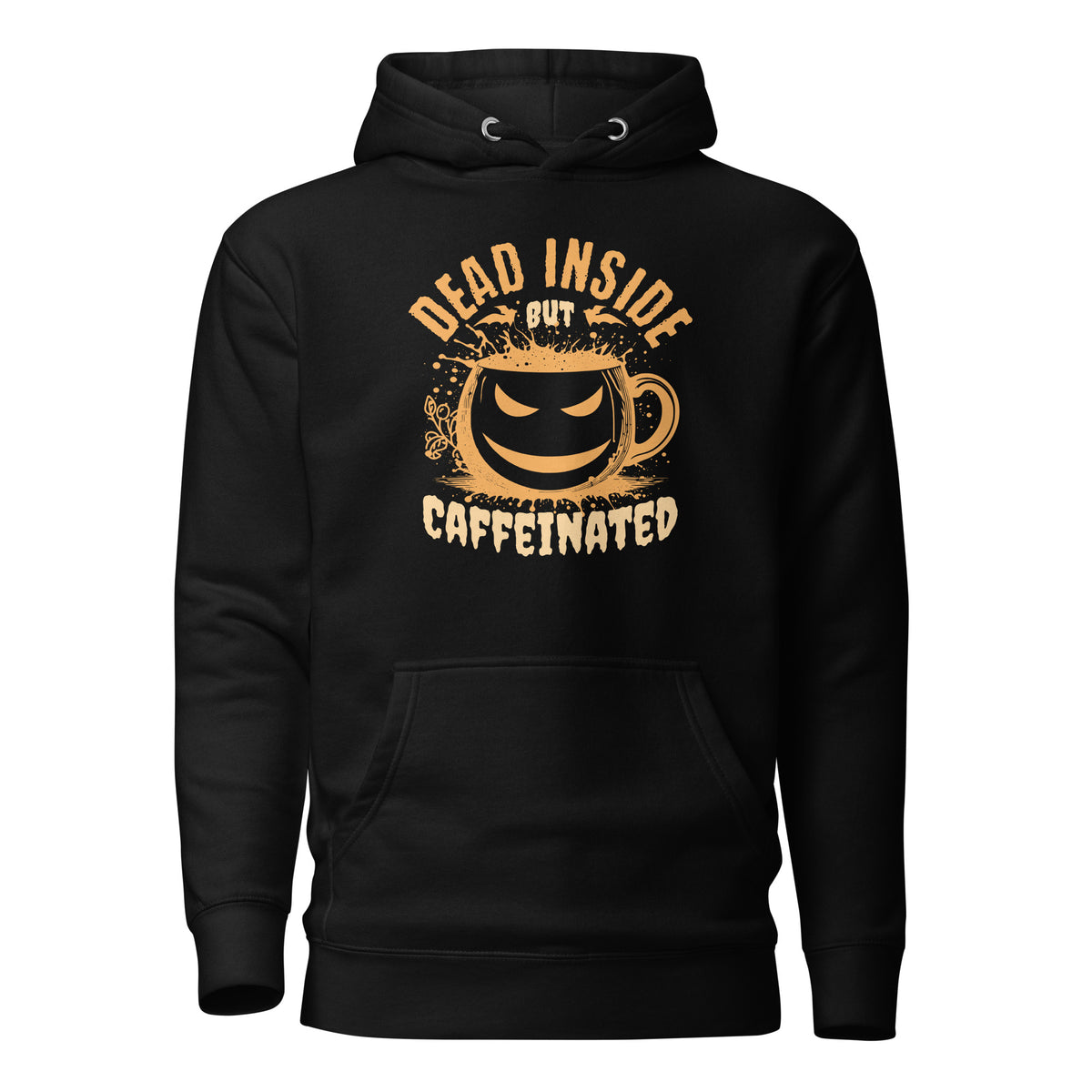 Shop Best Funny Dead Inside But Caffeinated Coffee Humor Hoodie Casual Wear, a cozy, witty layer for caffeine lovers with a tired sense of humor.