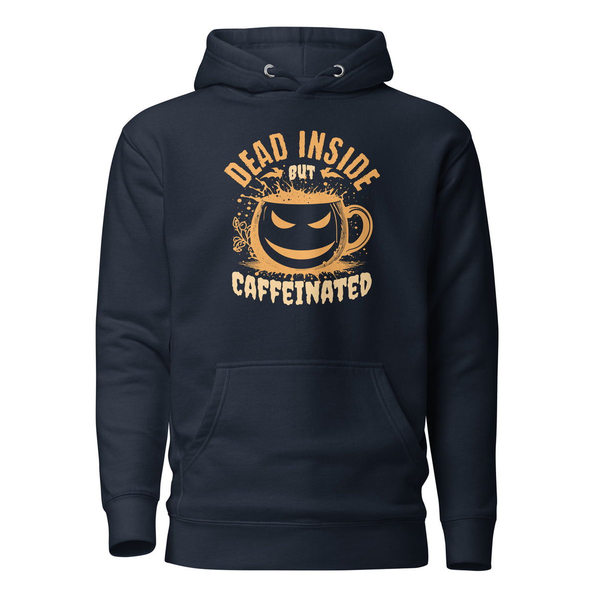 Shop Best Funny Dead Inside But Caffeinated Coffee Humor Hoodie Casual Wear, a cozy, witty layer for caffeine lovers with a tired sense of humor.