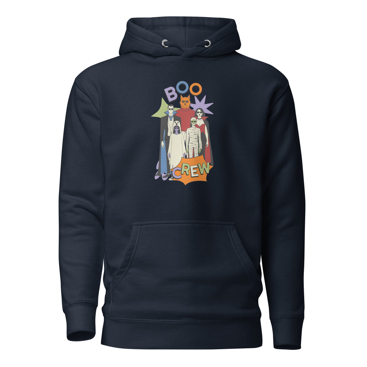 Elevate your October look with the Gothic Boo Crew Halloween Graphic Hoodie for Festive Outfits, bringing cozy haunted-season style to every celebration