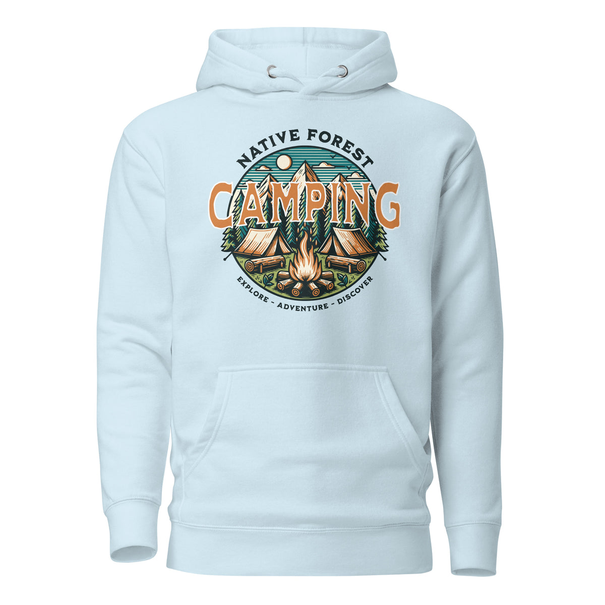 Bring the outdoors along with a Mountain Camping Adventure Graphic Hoodie—perfect for layering on hikes, weekends, and cool nights.