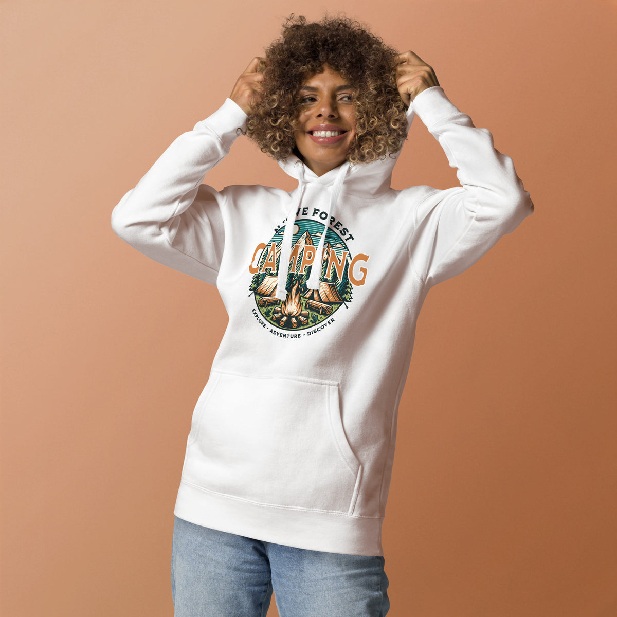 Celebrate summit views and campfire nights with the Mountain Camping Adventure Graphic Hoodie—built for comfort, adventure, and style.