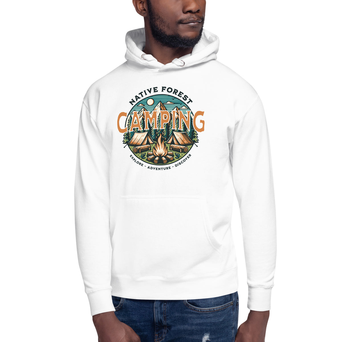 Shop the Mountain Camping Adventure Graphic Hoodie, featuring cozy comfort and bold outdoor style for hikes, campfires, and everyday wear.