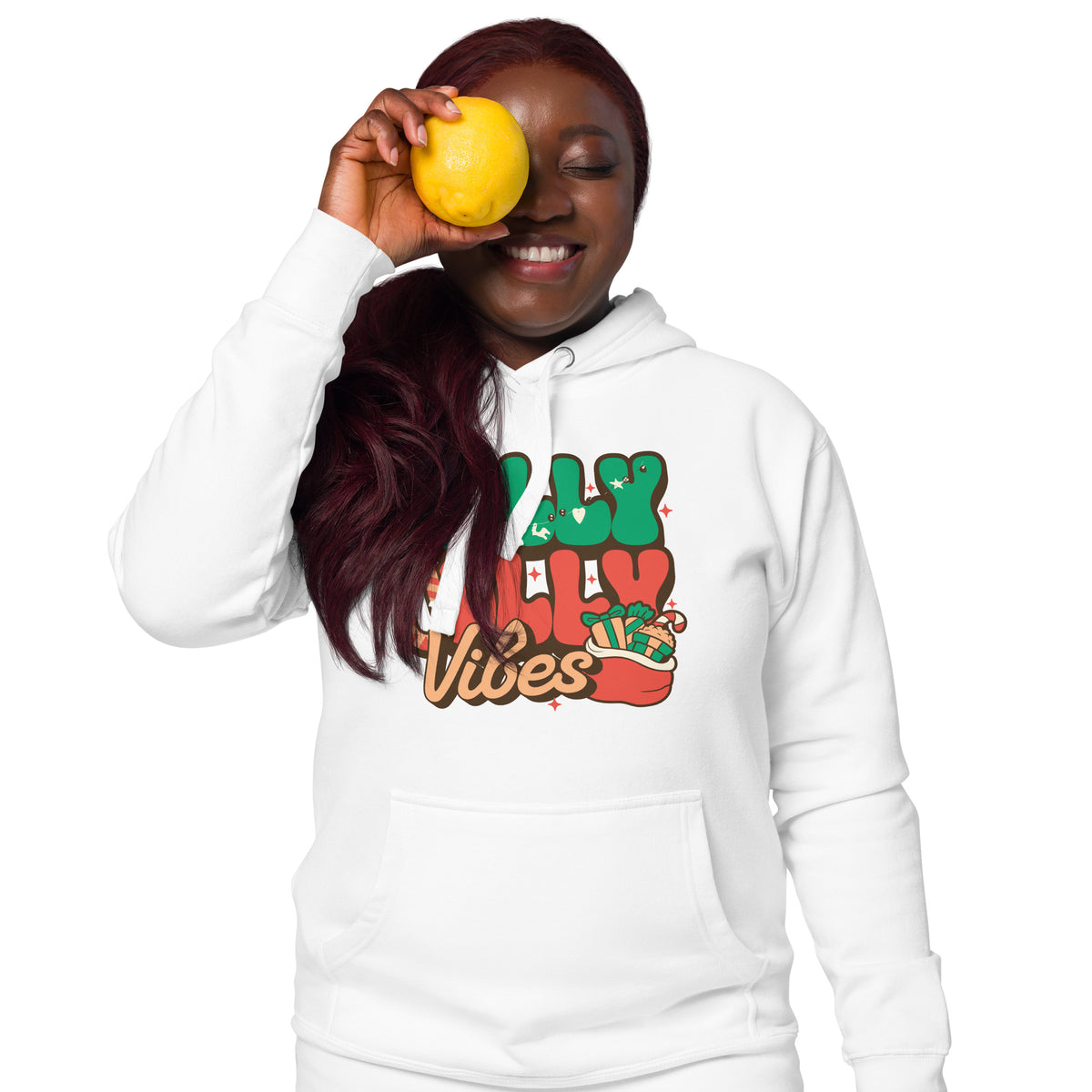 Best Holly Jolly Vibes Christmas Graphic Hoodie for a warm, cheerful layer that brings playful holiday spirit to every winter day.