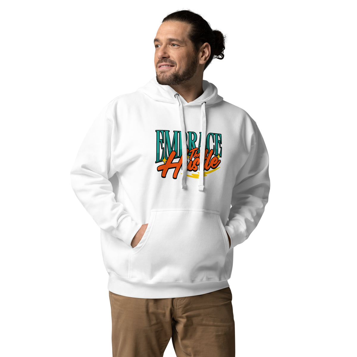 Best Embrace The Hustle Graphic Unisex Hoodie, designed with a versatile fit, cozy feel, and a statement-making graphic.