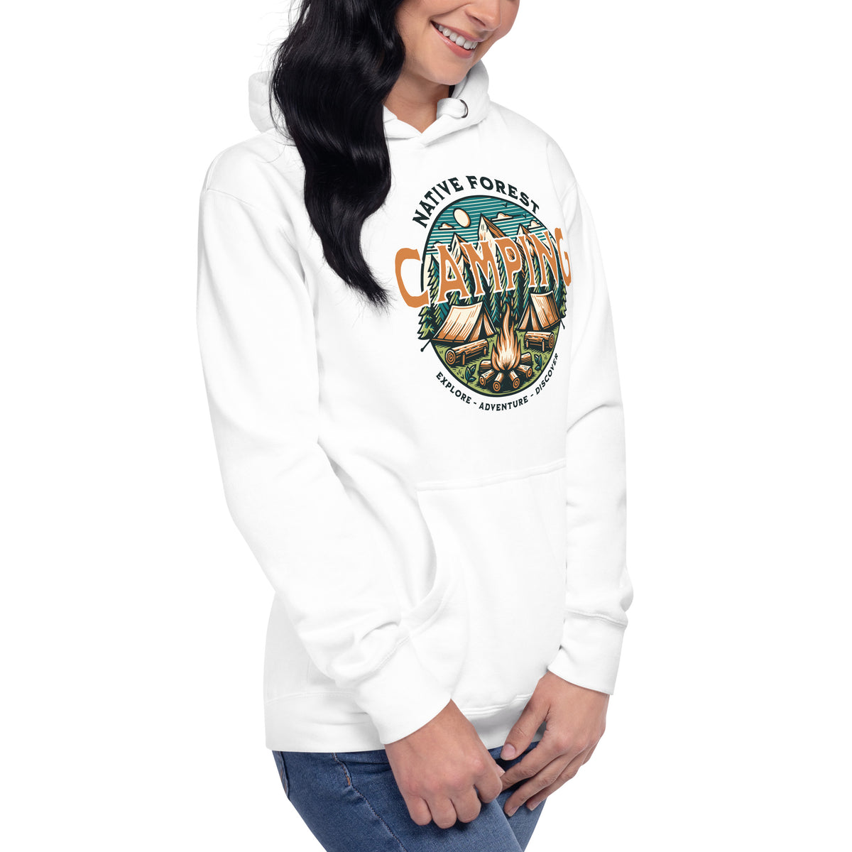 Discover the Mountain Camping Adventure Graphic Hoodie—an easygoing essential for campers, hikers, and lovers of the great outdoors.