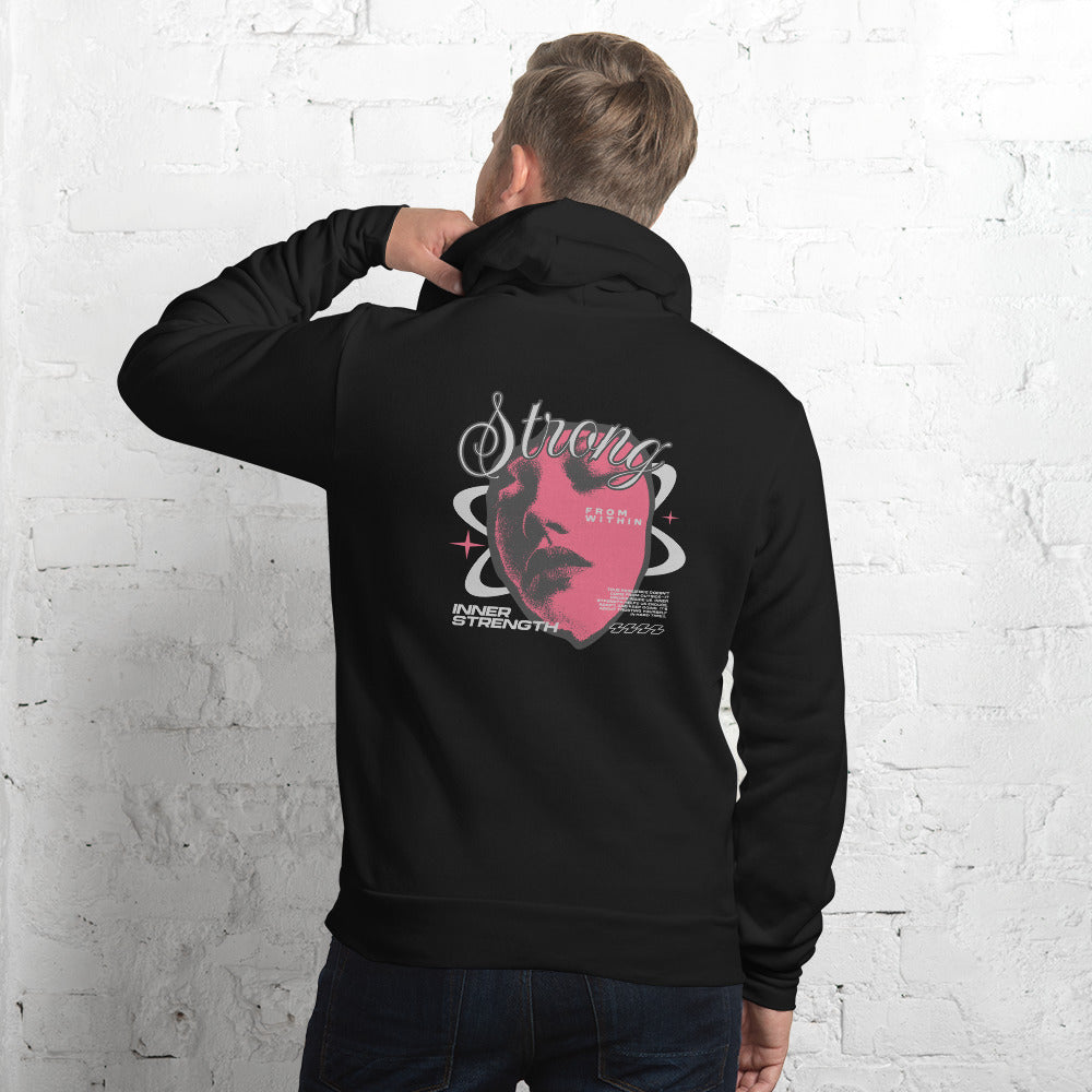 Upgrade your wardrobe with the Strong From Within Y2K Streetwear Pullover Hoodie—a cozy, bold layer for retro-inspired looks.