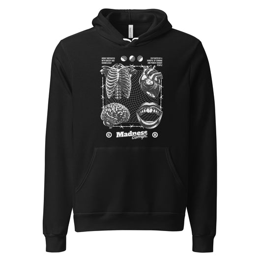 Buy the Best Madness Corrupt Anatomy Graphic Hoodie for Sale today for a bold, comfortable statement piece made for standout looks.