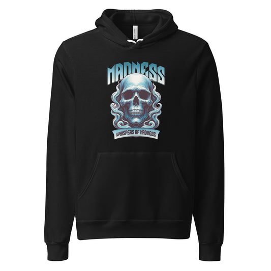 Buy Madness Skull Graphic Unisex Pullover Hoodie for Sale and enjoy bold streetwear style, cozy comfort, and a standout graphic design.