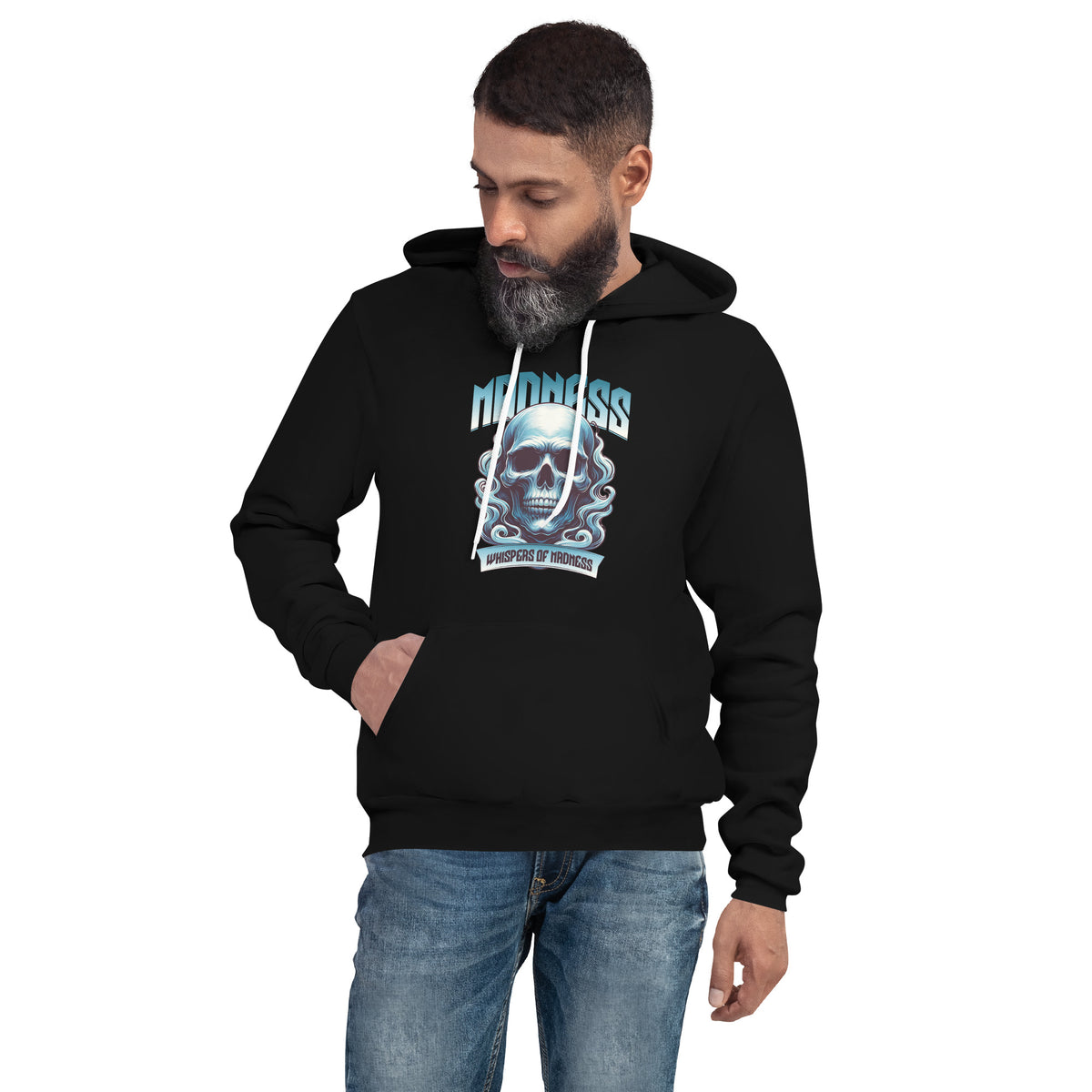 Buy Madness Skull Graphic Unisex Pullover Hoodie for Sale. Explore bold comfort, versatile sizing, and standout streetwear style today.