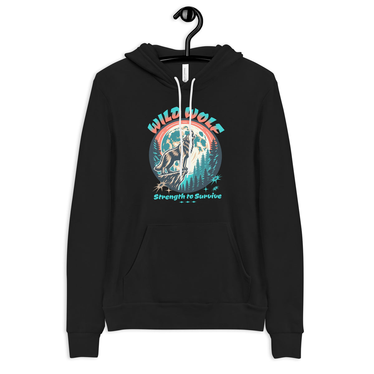 Embrace the spirit of the wild with our Wild Wolf Strength to Survive Graphic Hoodie. Crafted for comfort and style, this hoodie features a striking wolf design that symbolizes resilience and freedom. Perfect for outdoor adventures or cozy nights in, it combines warmth with a bold statement. Stand out while showcasing your love for nature and the untamed. Join the pack!