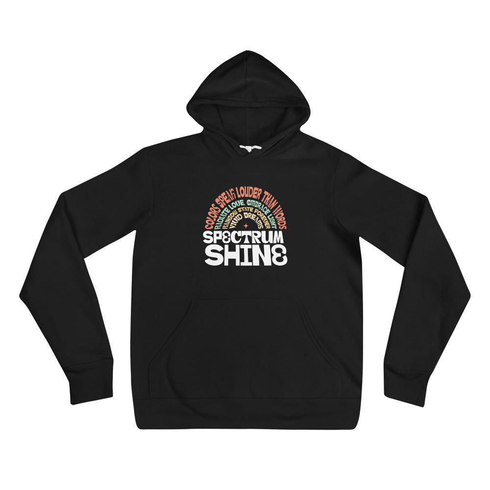Don't miss the Buy Spectrum Shine Colorful Lettering Pullover Hoodie Sale for eye-catching color, everyday warmth, and exceptional savings.