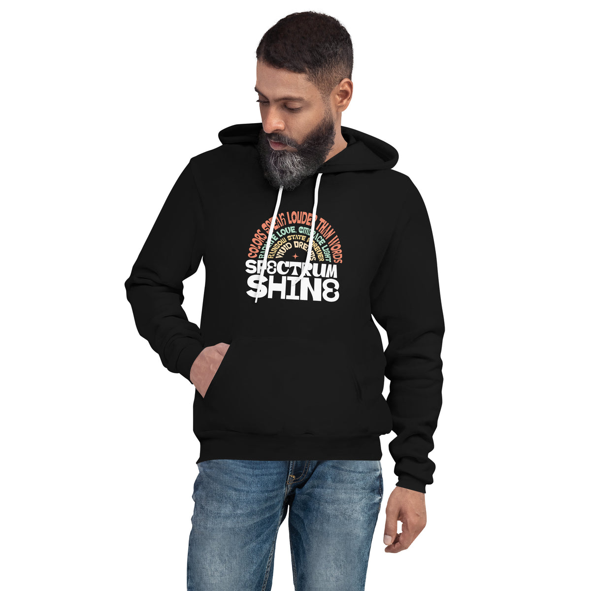 Get ready to shine with the Spectrum Shine Colorful Lettering Pullover Hoodie, now on sale! This vibrant hoodie features eye-catching lettering and a cozy fit perfect for any casual outing. Don't miss the chance to add a splash of color to your wardrobe. Grab yours today and enjoy both style and comfort at a great price!