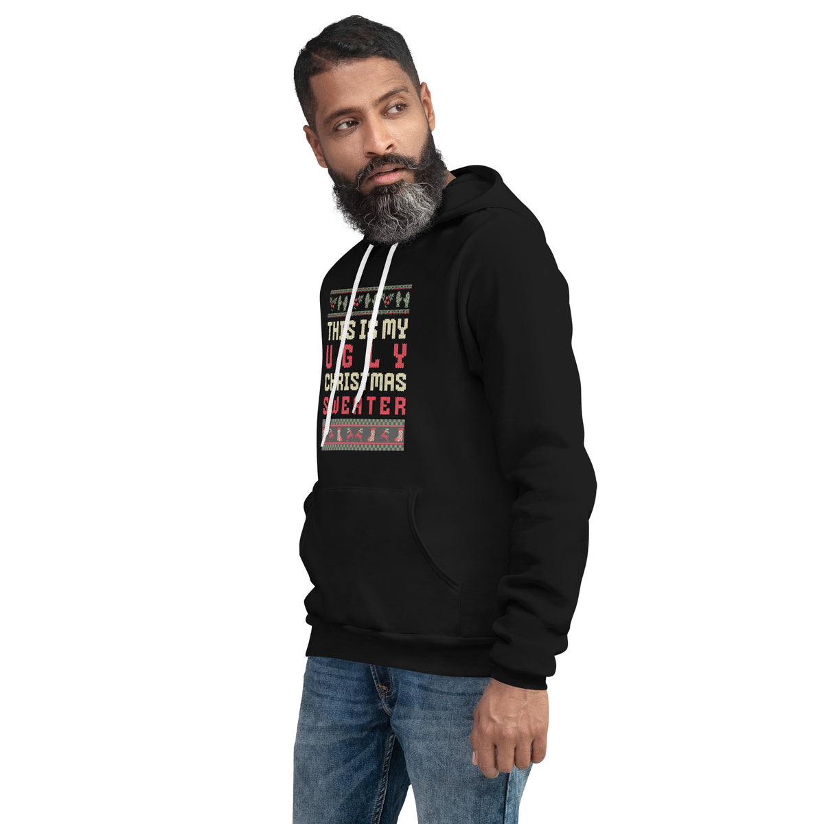 Shop our Buy This is My Ugly Christmas Sweater Pullover Hoodie Sale for a playful, warm layer and easy holiday gift idea.