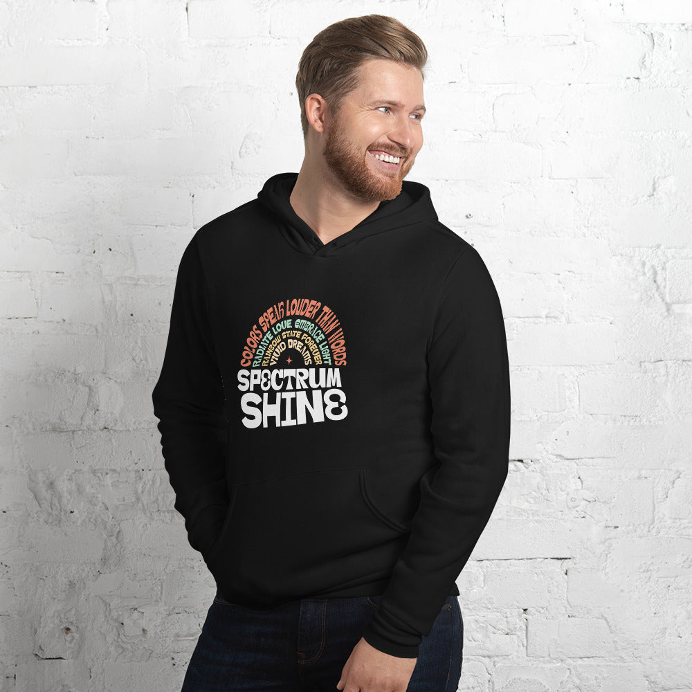 Buy Spectrum Shine Colorful Lettering Pullover Hoodie Sale—shop a vibrant, cozy statement layer and enjoy limited-time savings today.