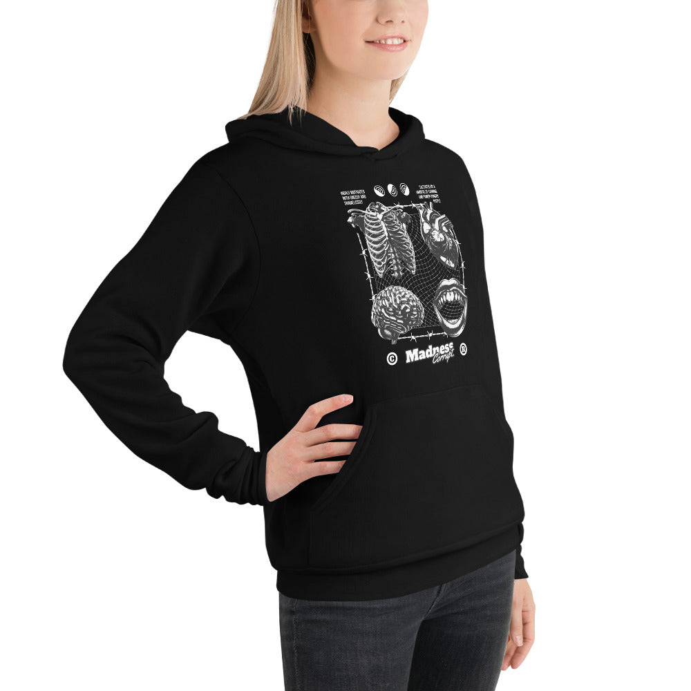 Vintage Madness Corrupt Anatomy Graphic Hoodie with striking anatomy-inspired graphics, everyday comfort, and bold urban appeal.