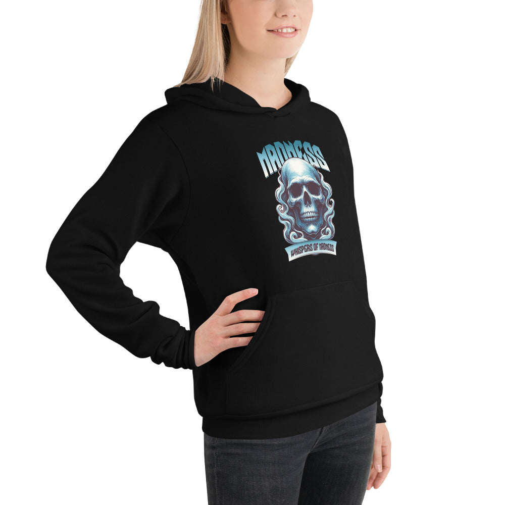 Elevate your style with the Madness Skull Graphic Unisex Pullover Hoodie. This eye-catching hoodie features a striking skull design, perfect for those who embrace individuality. Made from soft, high-quality fabric, it ensures comfort and warmth. Ideal for casual outings or cozy nights in, this versatile piece fits all. Stand out and express your unique vibe with this must-have hoodie!