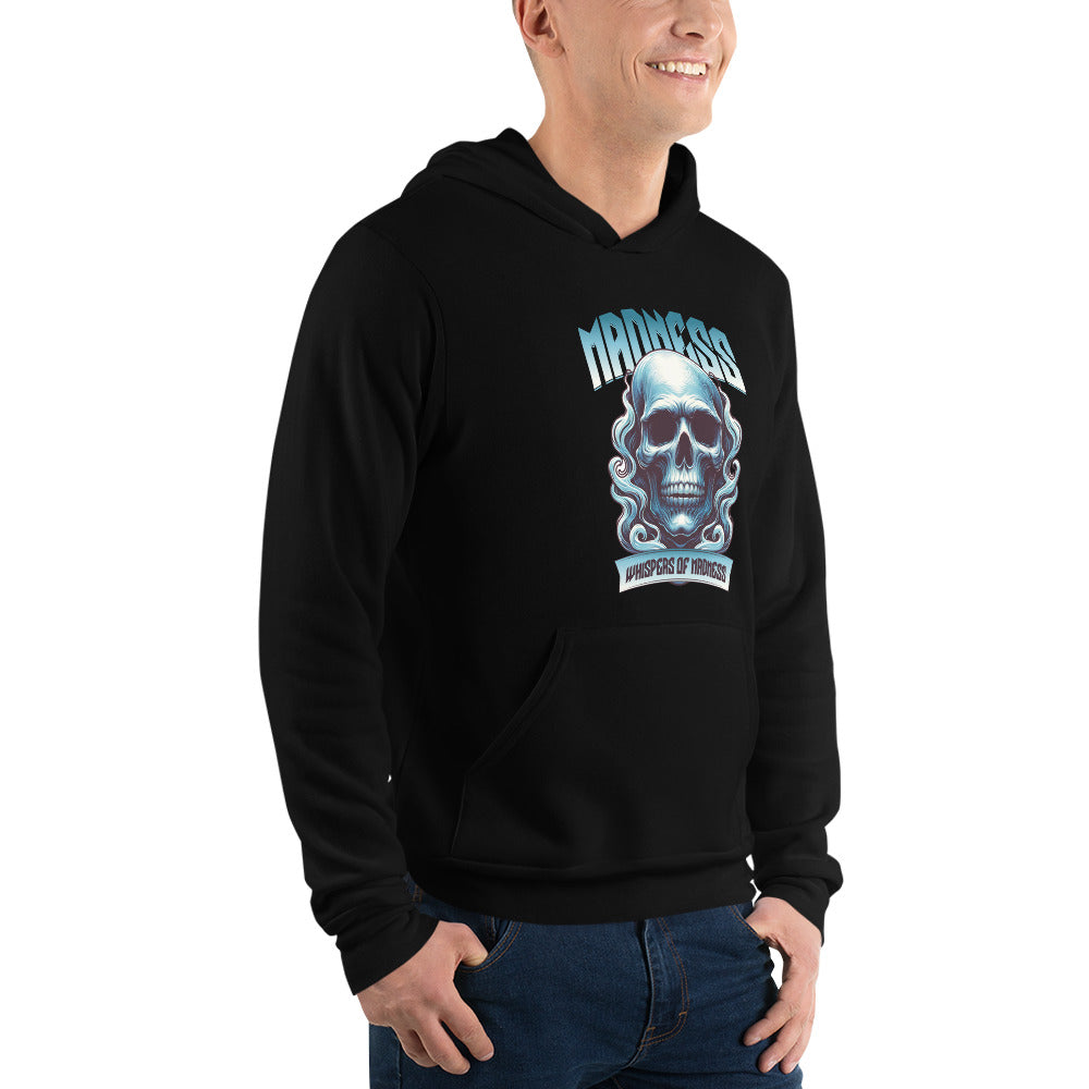 Buy Madness Skull Graphic Unisex Pullover Hoodie for Sale—shop a bold, comfy layer with standout skull art, everyday warmth, and unisex style.