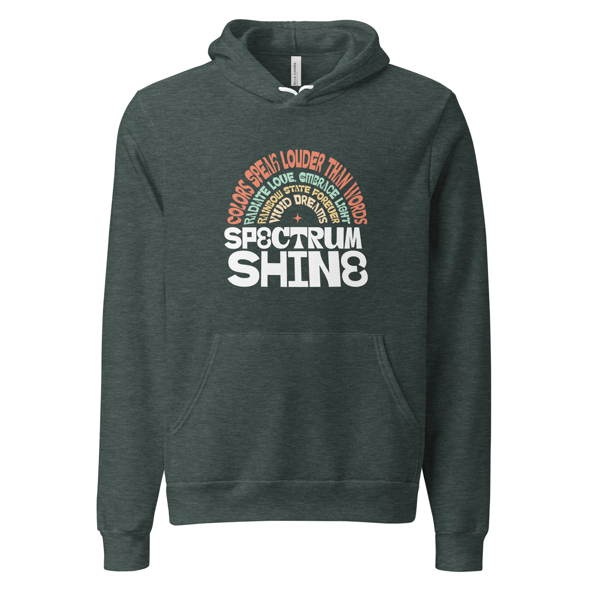 Shop the Buy Spectrum Shine Colorful Lettering Pullover Hoodie Sale for standout color, everyday comfort, and limited-time savings.