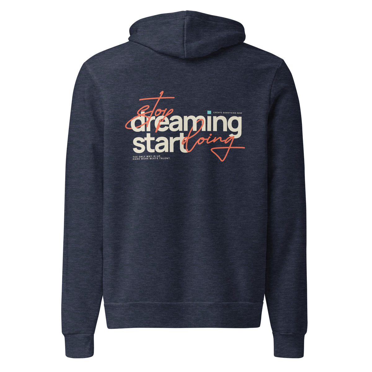 Elevate your wardrobe with the Bold Motivational Typography Streetwear Pullover Hoodie—soft, versatile, and made to inspire.