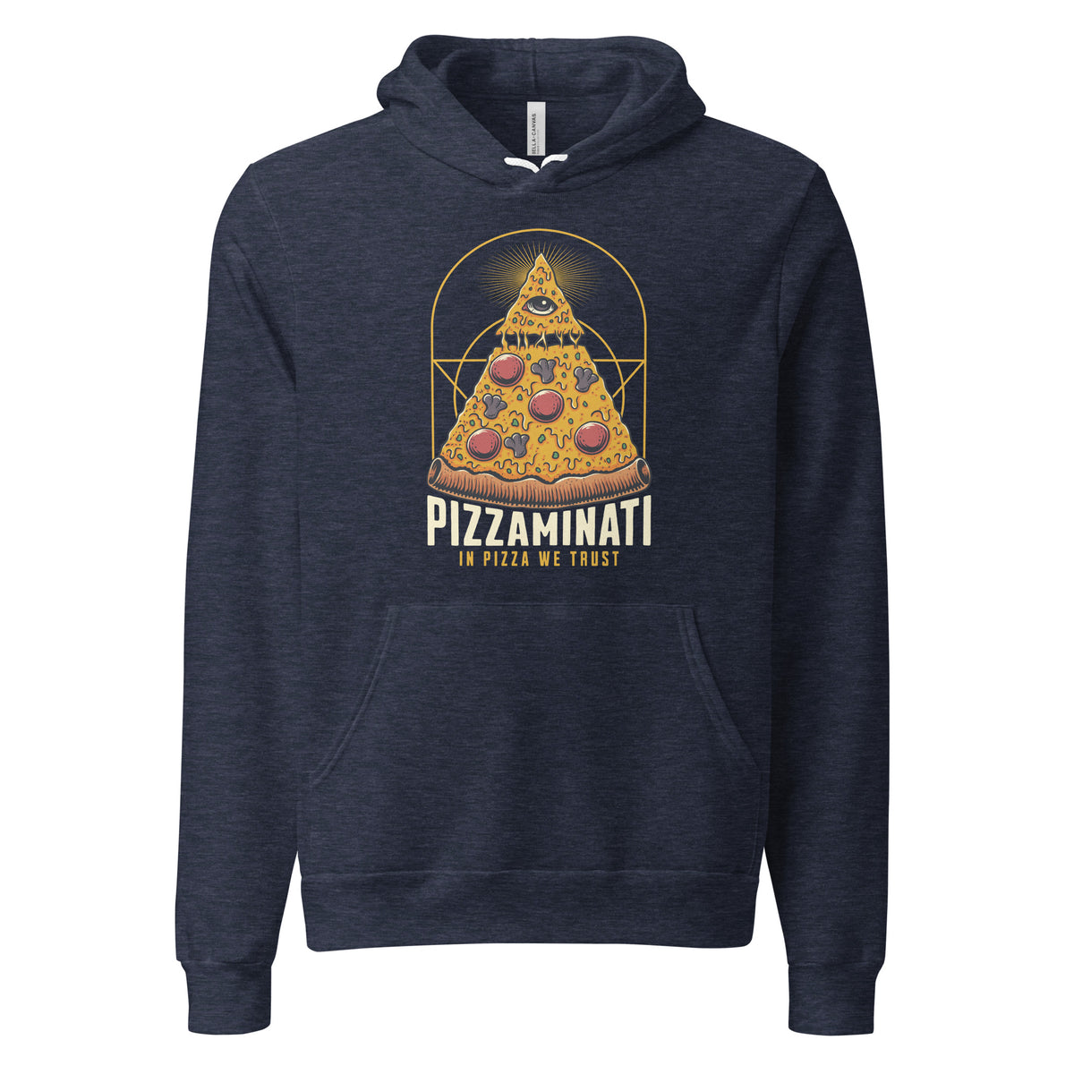 Buy Pizza Illuminati: In Pizza We Trust Graphic Hoodie Sale for a bold, cozy statement piece. Shop limited deals and fresh streetwear style today.