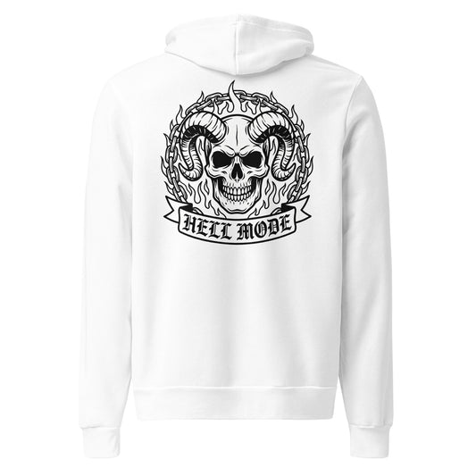 Upgrade your wardrobe with the Best Bold Skull with Horns and Flames Pullover Hoodie Casual Wear, blending fiery graphic art with casual comfort.